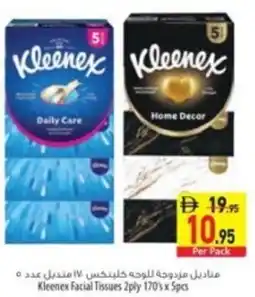 Safeer Market Kleenex facial tissues 2ply offer
