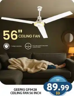 Grand Hyper Market Geepas gf9428 ceiling fan offer