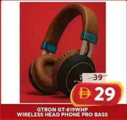 Grand Hyper Market Gtron gt-819whp wireless head phone pro bass offer