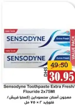 Al Mushrif Co-Operative Society Sensodyne Toothpaste Extra Fresh/ Flouride offer