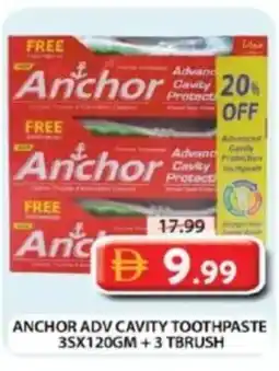 Grand Hyper Market Anchor adv cavity toothpaste +3 tbrush offer