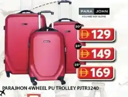 Grand Hyper Market Parajhon 4wheel pu trolley pjtr3240 offer