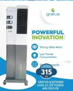 Grand Hyper Market Gratus icestorm 35dx 35 ltr tower air cooler offer