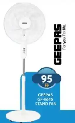 Grand Hyper Market Geepas GF-9615 Stand fan offer