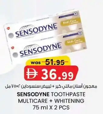 KM Trading Sensodyne toothpaste multicare + whitening offer