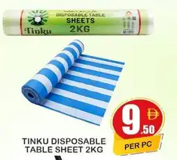 Makkah Markets Tinku disposable table sheet offer