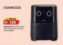 KM Trading Kenwood air fryer with grill function HFP45.000BK offer