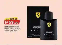 KM Trading Ferrari scuderia black EDT for men offer