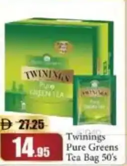 RAK Coop Twinings Pure Greens Tea Bag 50's offer
