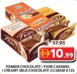 Grand Mall Sharjah Yonker chocolate/fiori caramel /creamy milk chocolate offer