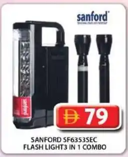 Grand Mall Sharjah Sanford SF6353SEC flash light3 in 1 combo offer