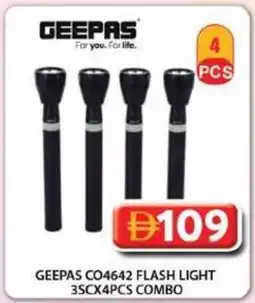 Grand Mall Sharjah Geepas CO4642 flash light combo offer