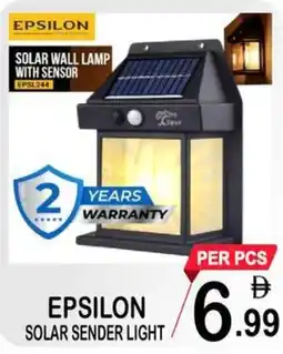 Friday Center Epsilon solar sender light offer