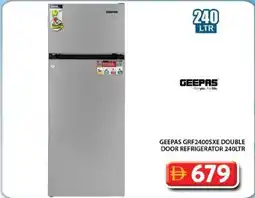 Grand Mall Sharjah GEEPAS GRF2400SXE DOUBLE DOOR REFRIGERATOR offer