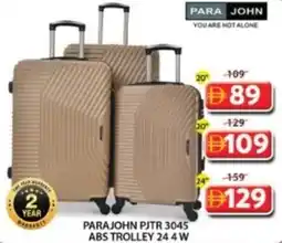 Grand Mall Sharjah Parajohn pjtr 3045 abs trolley 24 4w offer