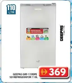 Grand Mall Sharjah GEEPAS GRF-119SPE SD REFRIGERATOR offer