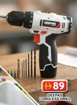 Grand Mall Sharjah Geepas cordless drill offer