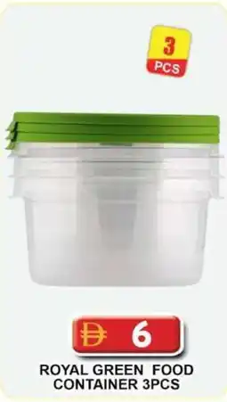 Grand Mall Sharjah Royal green food container offer
