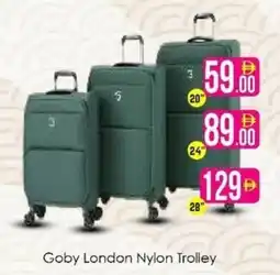 AIKO HYPERMARKET Goby London Nylon Trolley 20'' offer