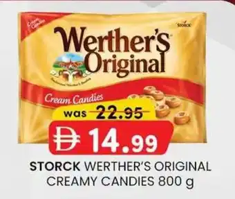 KM Trading Storck werther's original creamy candies offer