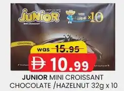 KM Trading Junior mini croissant chocolate/hazelnut offer