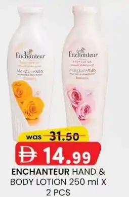 KM Trading Enchanteur hand & body lotion offer