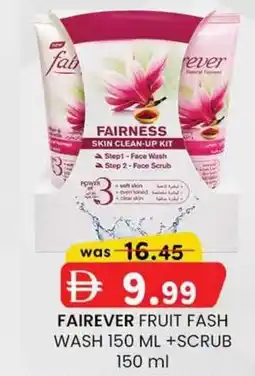 KM Trading Fairever fruit fash wash + scrub offer