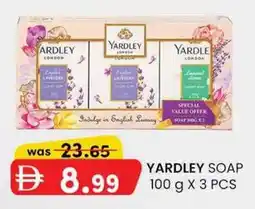 KM Trading Yardley soap offer