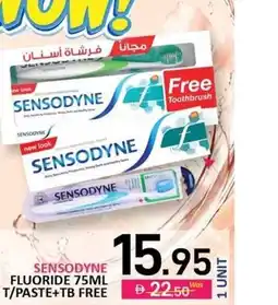 Al Madina Sensodyne fluoride t/paste + tb free offer