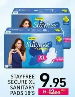 Al Madina Stayfree secure xl sanitary pads offer