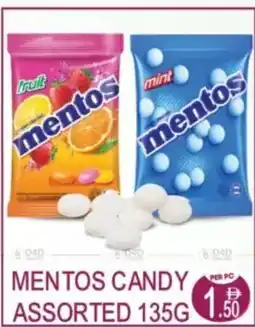 Dream Land Center Mentos candy offer