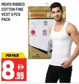 Dream Land Center Men's ribbed cotton fine vest offer