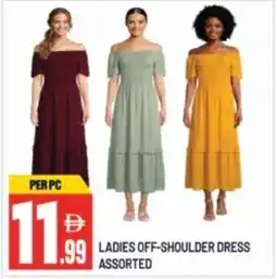 Dream Land Center Ladies off-shoulder dress assorted offer