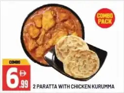 Dream Land Center 2 paratta with chicken kurumma offer