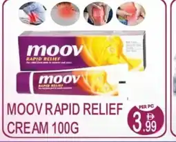 Dream Land Center Moov rapid relief cream offer