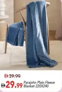 Mark & Save Parajohn Plain Fleece Blanket offer