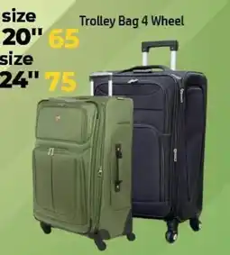 Al Hoot Trolley Bag 4 Wheel offer