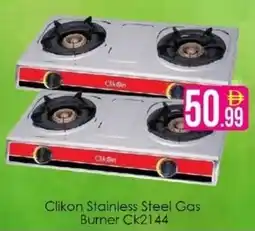 AIKO HYPERMARKET Clikon Stainless Steel Gas Burner Ck2144 offer