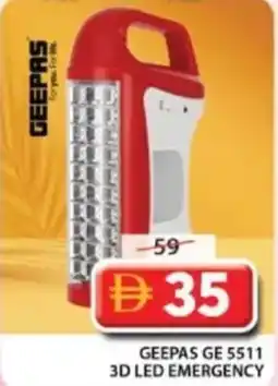 Grand Mall Sharjah Geepas ge 5511 3d led emergency offer