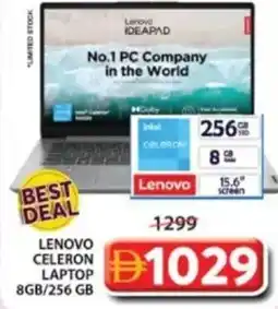 Grand Mall Sharjah Lenovo celeron laptop 8gb / 256 gb offer