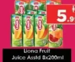 AIKO HYPERMARKET Liona Fruit Juice Asstd offer