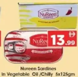 AIKO HYPERMARKET Nureen Sardines In Vegetable Oil/Chilly offer