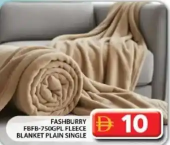 Grand Hyper Market Fashburry fbfb-750gpl fleece blanket plain single offer