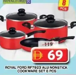 Grand Hyper Market Royal ford rf7923 alu nonstick cookware set 8 pcs offer