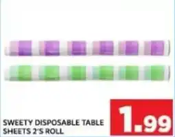 M Citymart Sweety disposable table sheets 2's roll offer