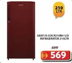 Grand Hyper Market GRATUS GDCR210RH S/D REFRIGERATOR offer