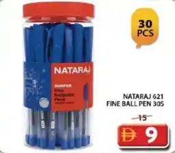 Grand Hyper Market NATARAJ 621 FINE BALL PEN 30S offer