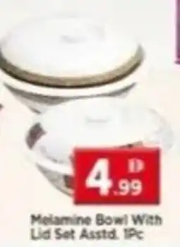 Max Mart Melamine Bowl With Lid Set offer