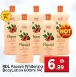 Max Mart RDL Papaya Whitening BodyLotion offer