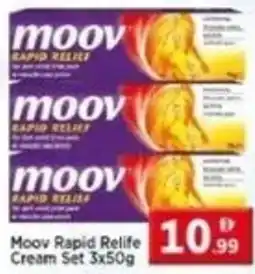 Max Mart Moov Rapid Relife 1099 Cream Set offer